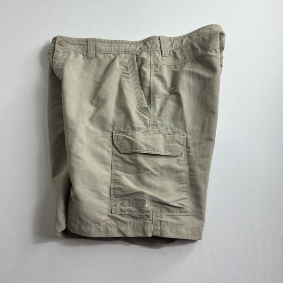 The North Face Men's Size 36 Nylon Cargo Hiking Shorts‎ Side Elastic Beige - Picture 3 of 7